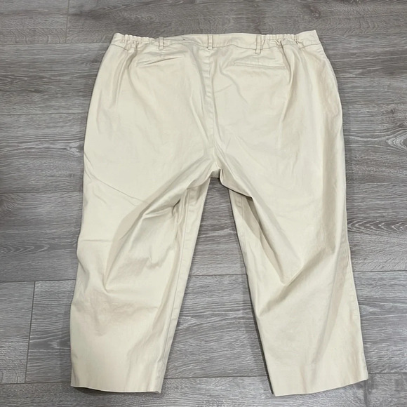 Talbots Perfect Crop Khaki Pants 22WP - Picture 14 of 15
